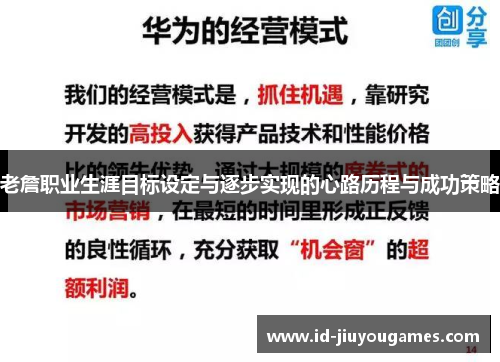 老詹职业生涯目标设定与逐步实现的心路历程与成功策略